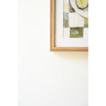 acrylic avocado painting wood frame