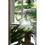 glass tilted pitcher