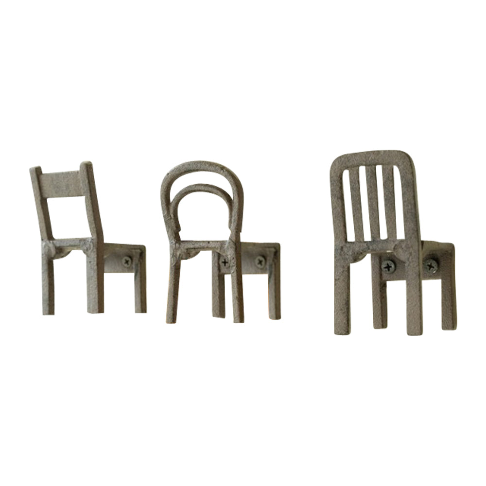 cast iron chair wall hooks set of 3