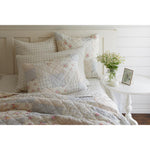 bedding ensemble pastel multi-pattern quilt size options shams