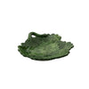 small plate green oak leaves