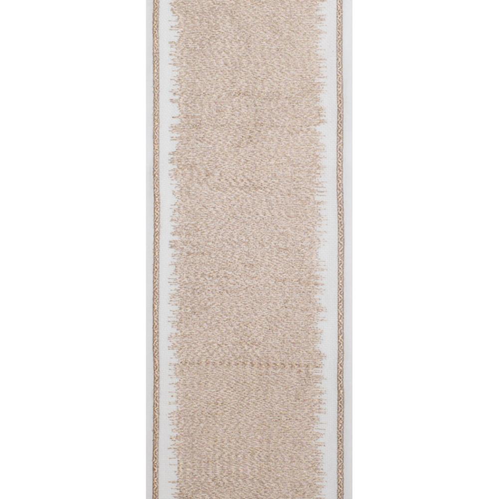 Drapery Curtain Panel Linen Cotton Rod Pocket White Trim