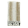 napkins set of 4 block printed tan cotton striped floral