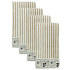 napkins set of 4 block printed tan cotton striped floral
