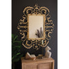 rattan framed mirror ornate design rectangle 