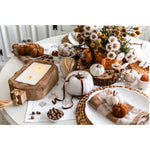 fall decor driftwood candle tray