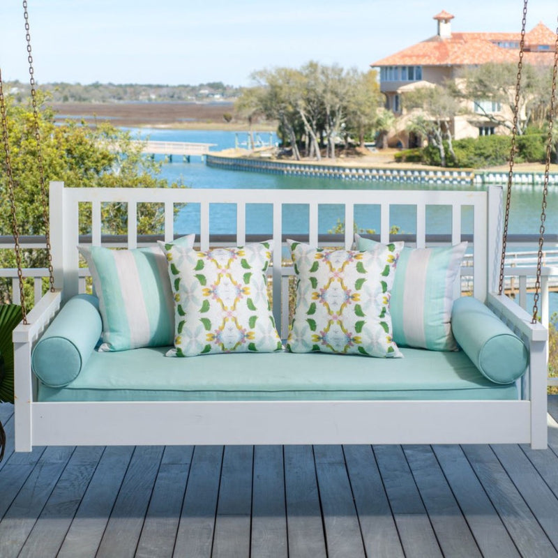 square colorful outdoor pillow multi-color