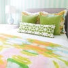 square green cotton velvet pillow