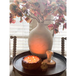 wood tree bark candle match cloche