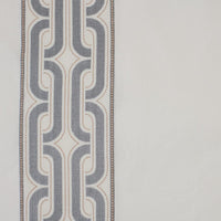 ivory curtain panels embroidered silver gold trim