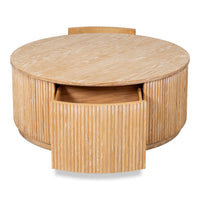 round coffee table light wood