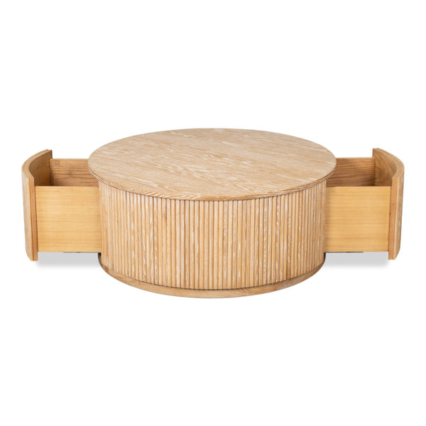 round coffee table light wood