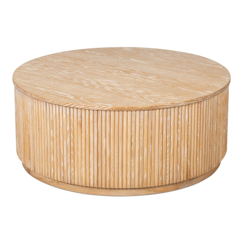 round coffee table light wood
