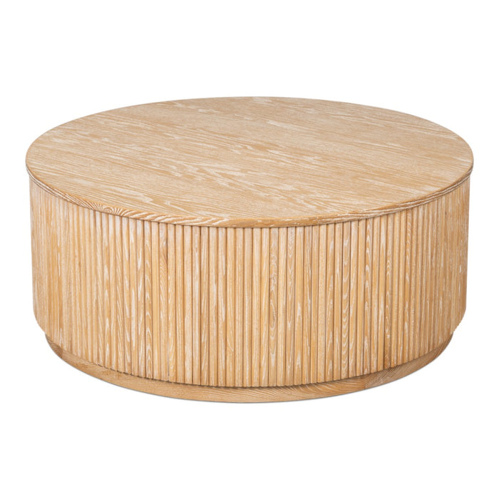 round coffee table light wood