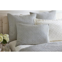 bedding ensemble quilted navy cream daisy pattern shams quilt size options