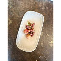 melamine large oval serving platter stone