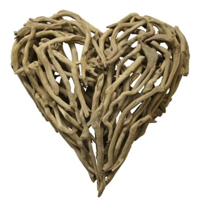 Unique heart wood art wall decor