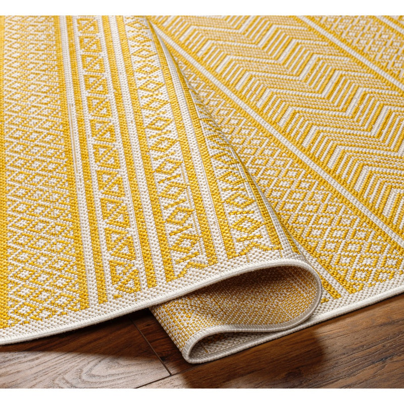 area rug patterned yellow 