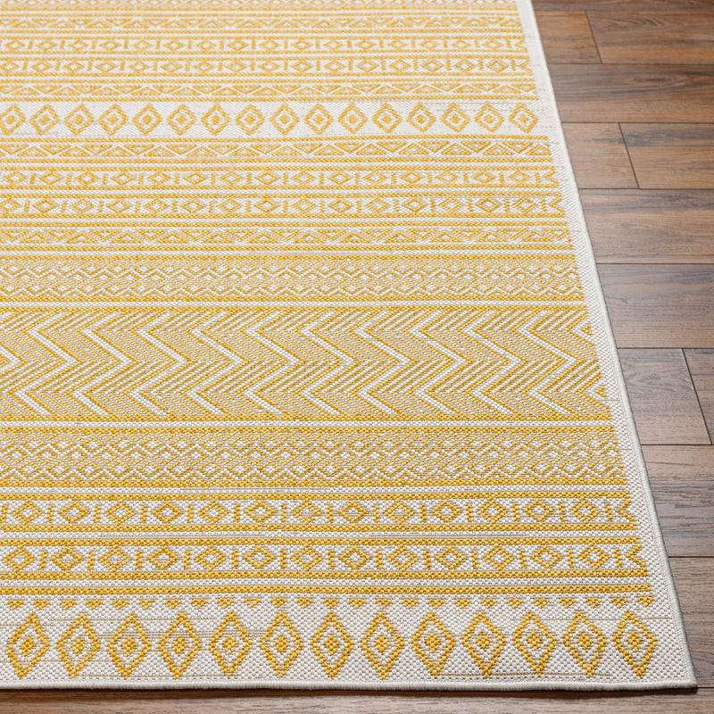 area rug patterned yellow 