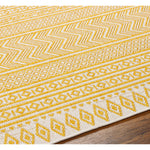 area rug patterned yellow 