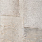 large neutral palette mixed media canvas art light oak frame