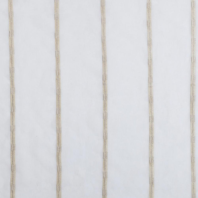 ivory and tan stripe sheer curtain panels