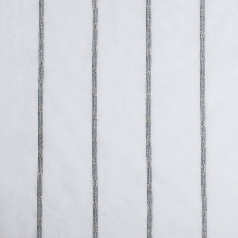 white and gray stripe sheer curtain panels