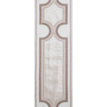 Drapery Curtain Panel Linen Cotton Rod Pocket White Grey Trim