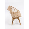 natural rattan sofa bench teak legs x-stretcher