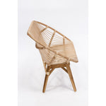 natural rattan sofa bench teak legs x-stretcher