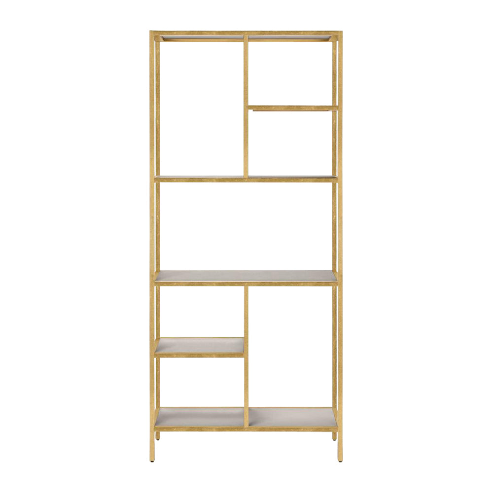 texturized sand gold bookcase faux shagreen