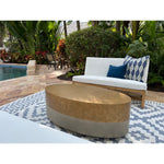 concrete coffee table natural gold 