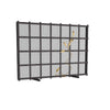 hammered natural iron antique brass details fireplace screen 