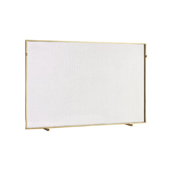 firescreen large antique brass modern