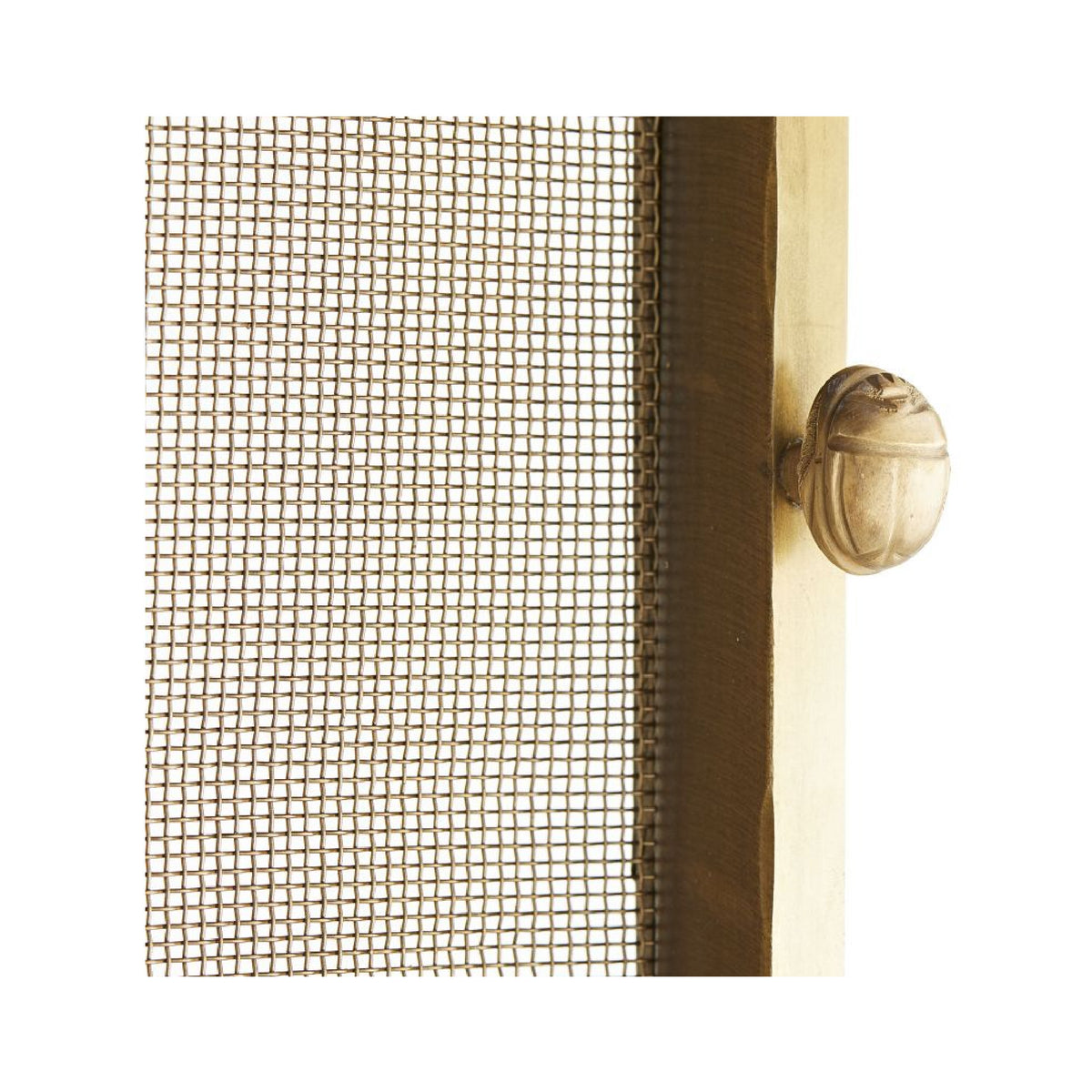 firescreen large antique brass modern
