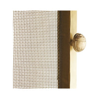firescreen large antique brass modern