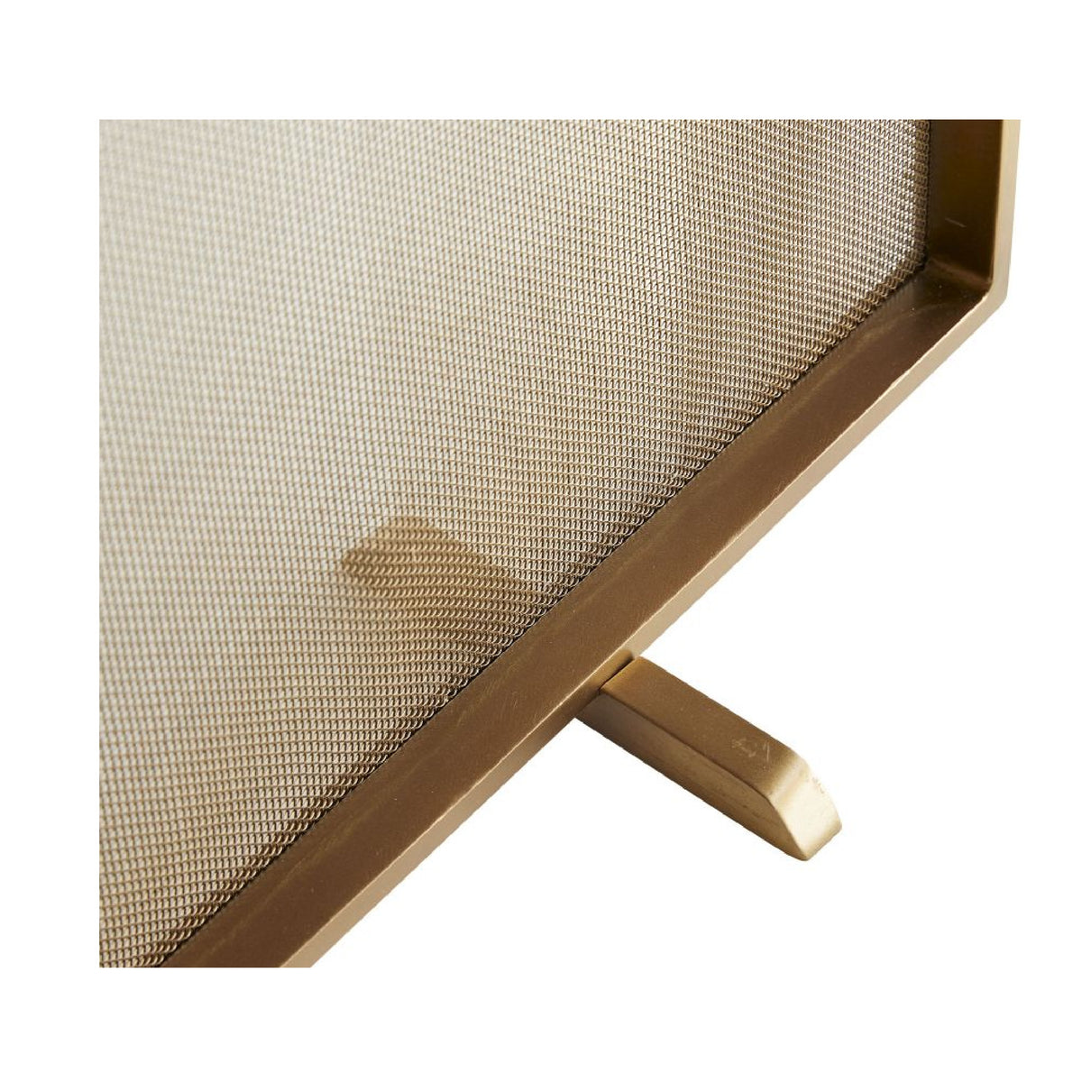 firescreen large antique brass modern