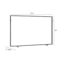firescreen large antique brass modern measurements
