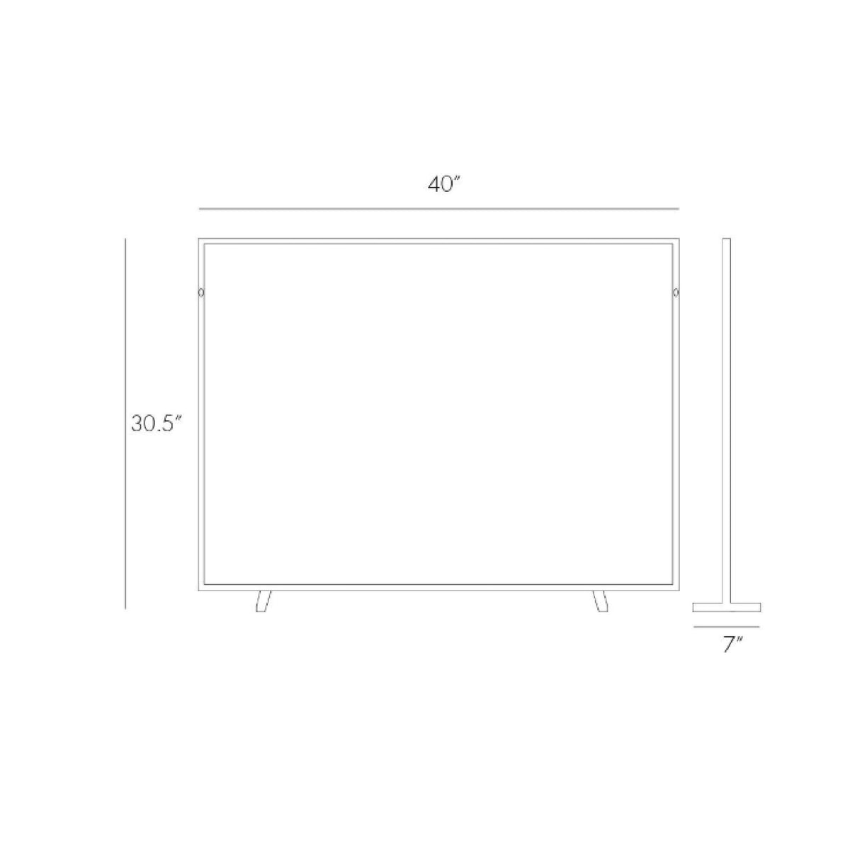 fire screen gold mesh gold knob + detail measurements