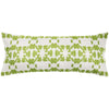 green white bolster pillow