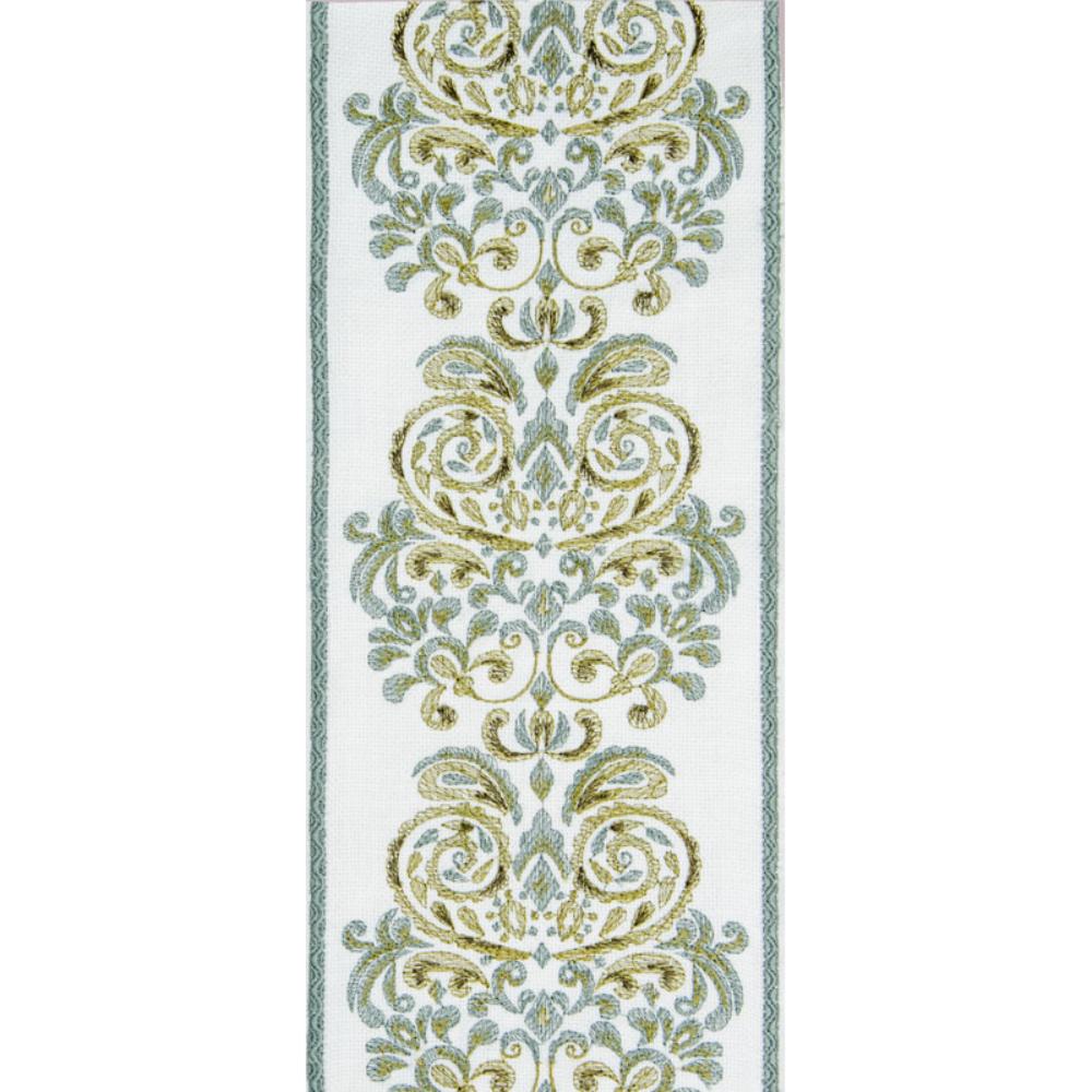 white linen blend curtain panels embroidered edge