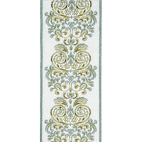 white linen blend curtain panels embroidered edge