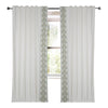 white linen blend curtain panels embroidered edge