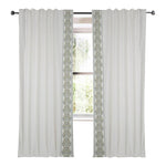 white linen blend curtain panels embroidered edge