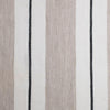 ivory natural and black striped linen sheer curtain panels