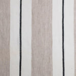 ivory natural and black striped linen sheer curtain panels