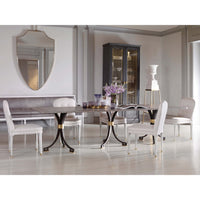 shield mirror large gold trim