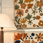 Floral Hand Hooked Wall Art (set of 2)