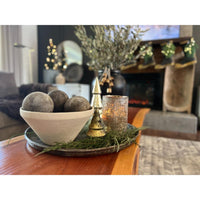 gold matte hurricane candle cylinder christmas decor