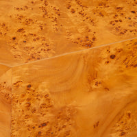octagon side table gold brown burl wood open sides